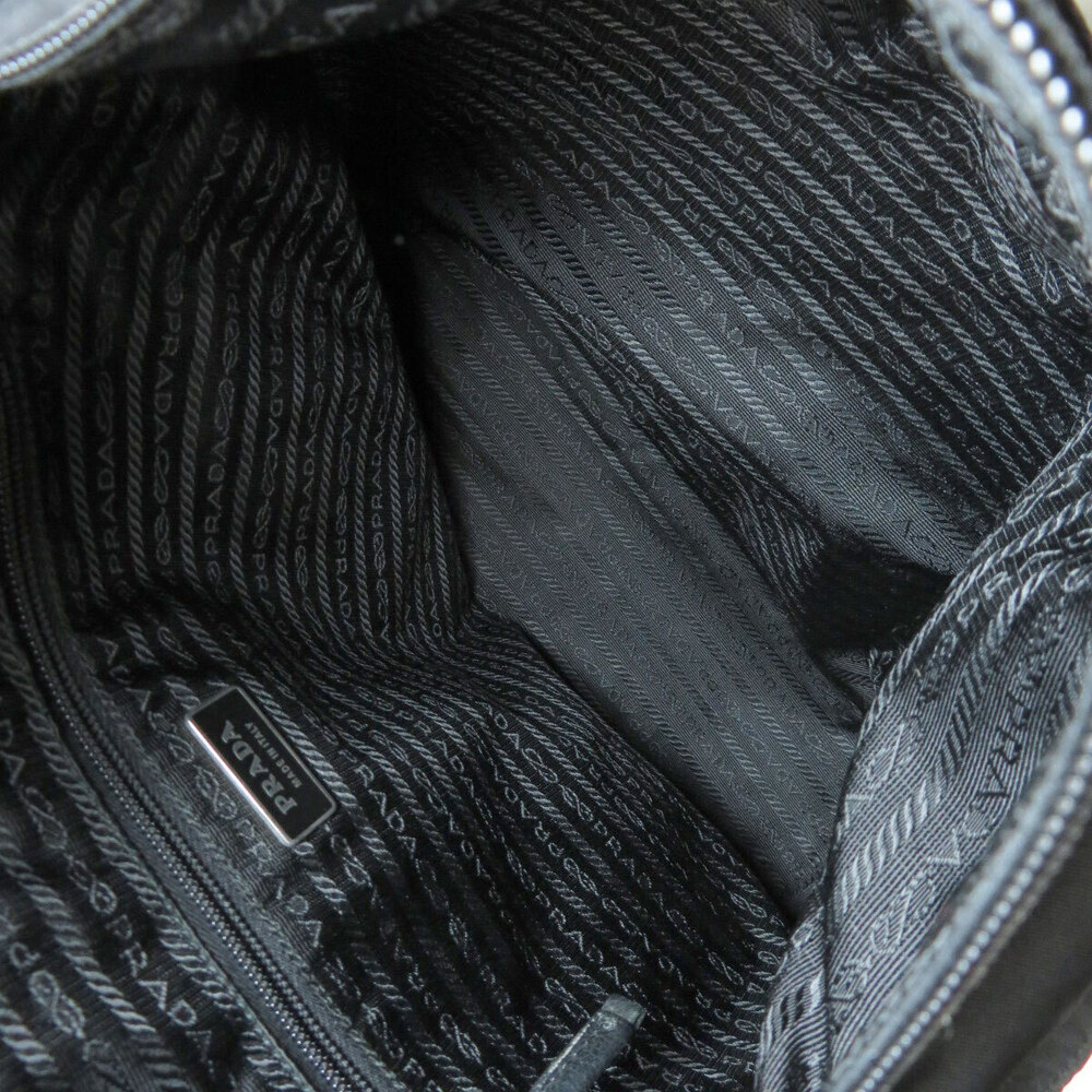 Prada signature Black triangle Tessuto tote bag - Picture 5 of 11